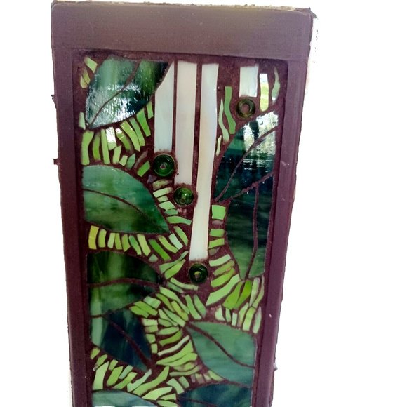 Unique Stained Glass Wine Box w/ Hinged Front - Picture 6 of 8